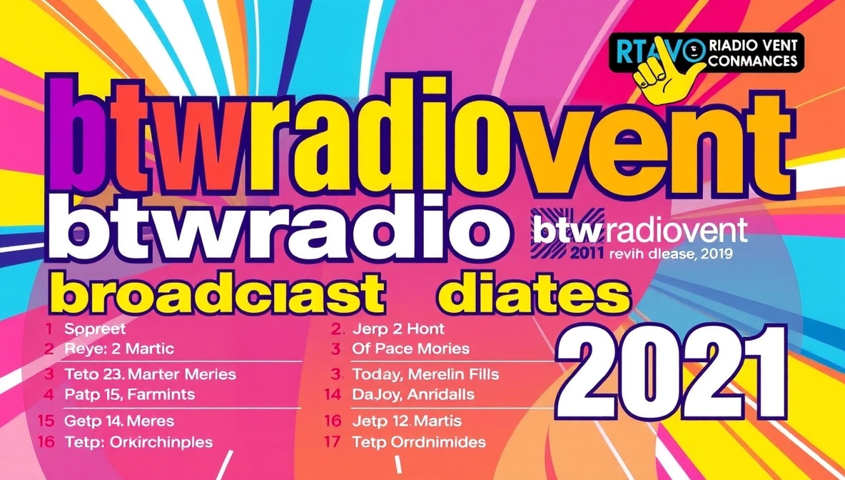 btwradiovent broadcast dates 2021